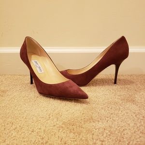 Jimmy Choo Anouk Heels-Burgundy